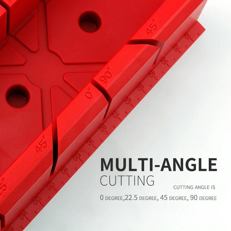 22.5/45/90 학위 1pcs 목재 절단 클램핑 연귀 톱 상자 목수를위한 목공 각도 절단