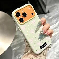 Chic Dopamine Pink Polka Dot Bow Phone Case - Soft Silicone TPU Cover - Galaxy S23 Ultra (DQ - P7999)