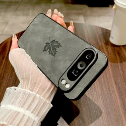 Vintage Leather Phone Case - Premium Quality Retro Design Cover for Google Pixel 7 Pro (Dark Gray)