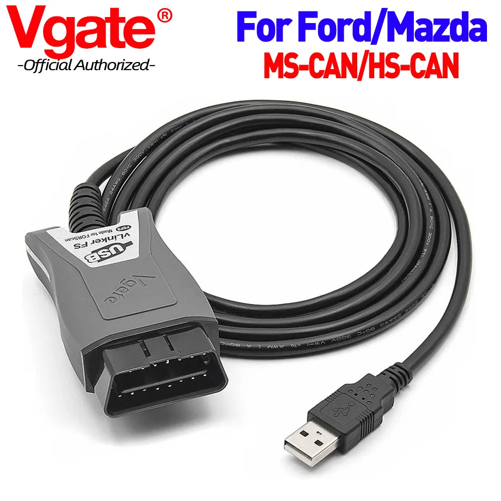 

Vgate Vlinker FS ELM327 USB OBD2 Car Diagnostic cable