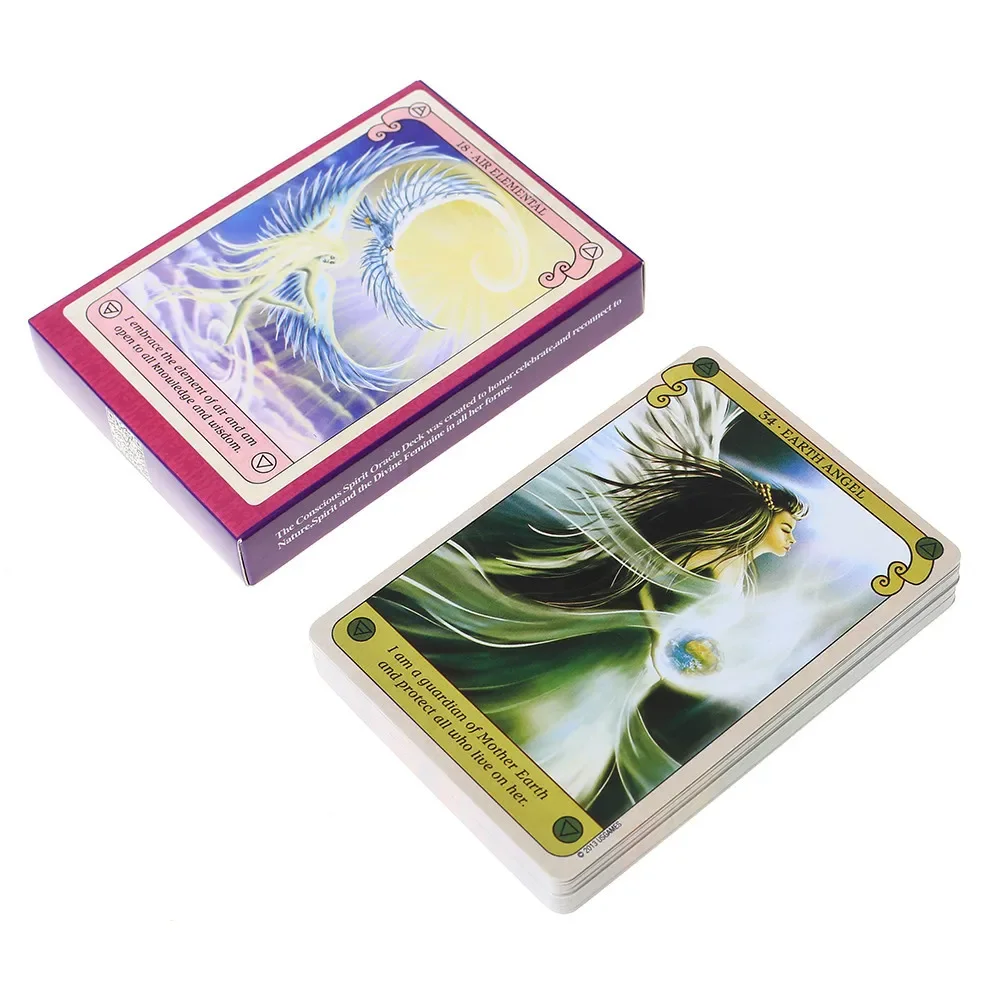 Conscious Spirits Oracle Cards: 45 Durable and Fashionable Tarot-Inspired Deck for Fun and Insightful Party Games