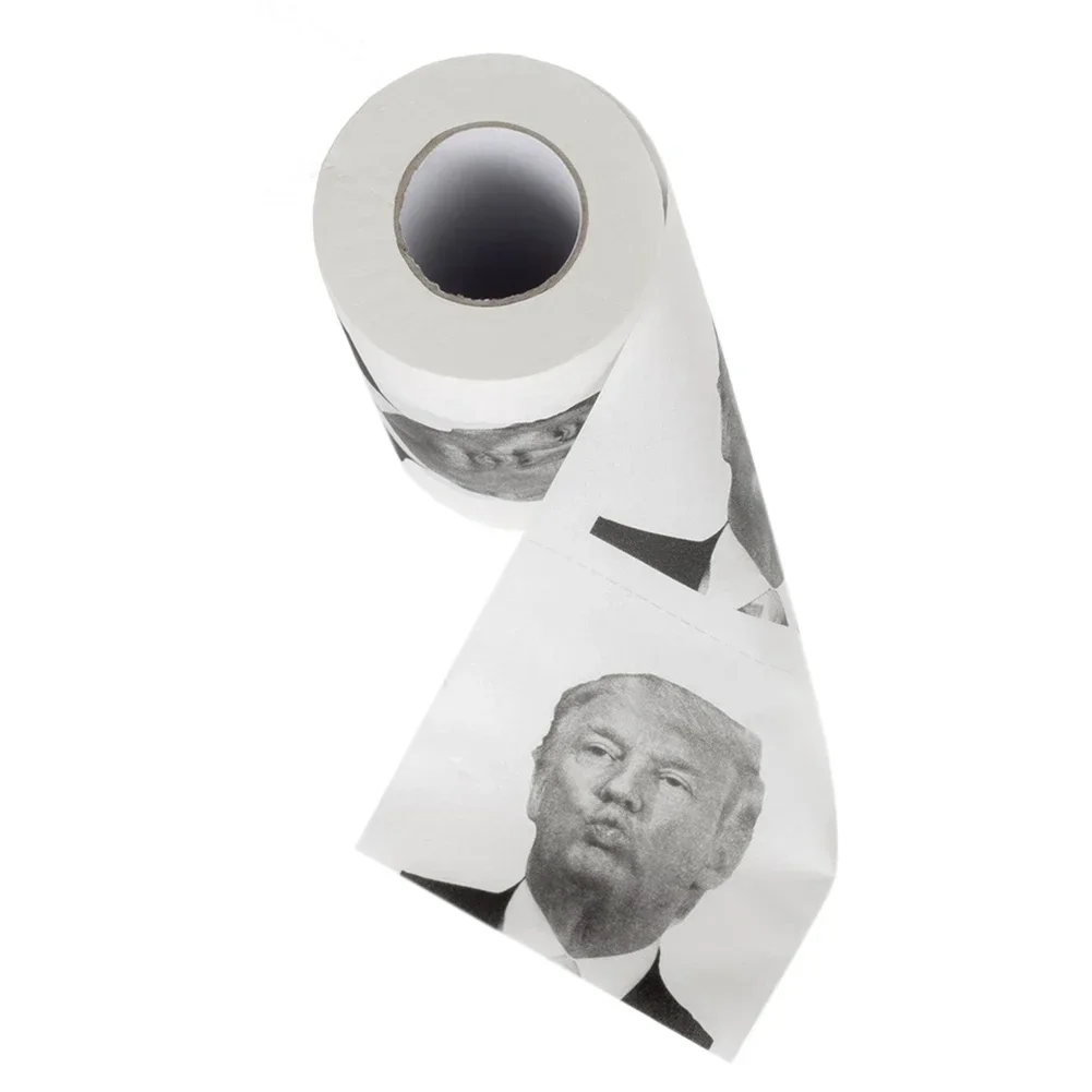 Humor Toiletily Paper Trump Creative Funny Toiletily Paper Pure Wood Pulp