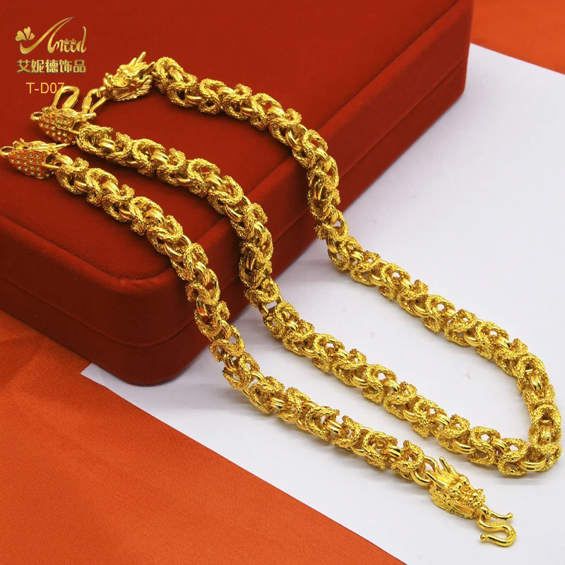 Gold Dragon Necklaces Men Men Jewelry Necklace Gold 24k 24k