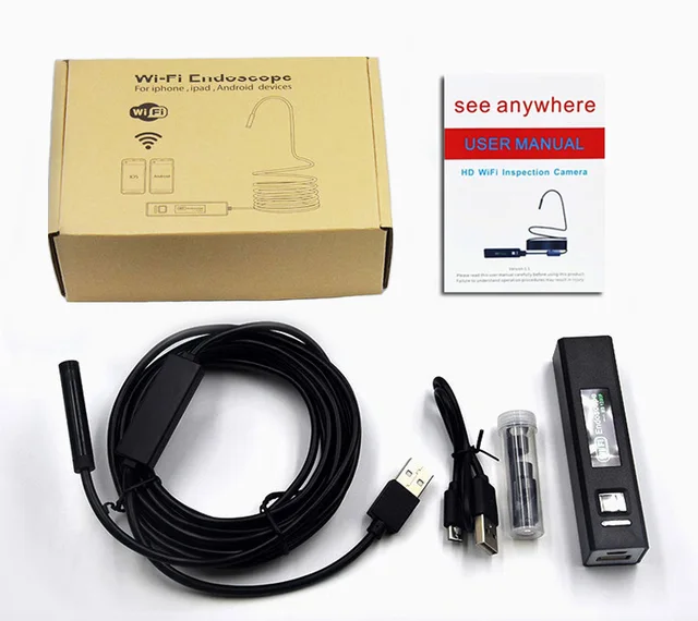 Endoscopio WiFi Impermeabile Per Smartphone - Telecamera Di Ispezione Con 6 LED, Per Android E IOS - Foto 9