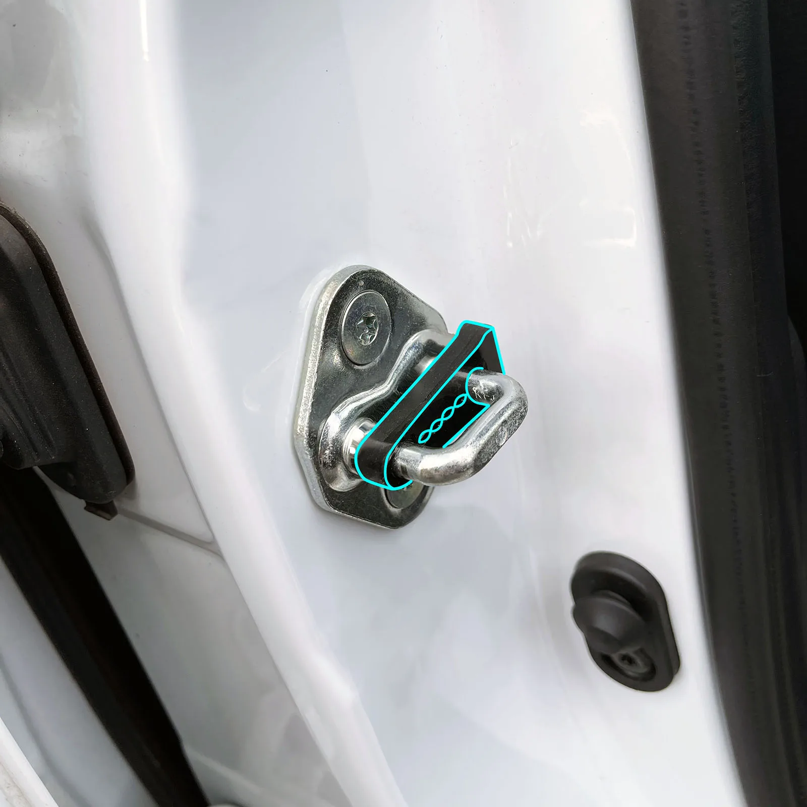 Car Door Lock Sound Deadener Damper Buffer For Honda CRV CR-V 2007–2023 Rattling Screaks Quiet Noise Deaf Soundproofing seal 
