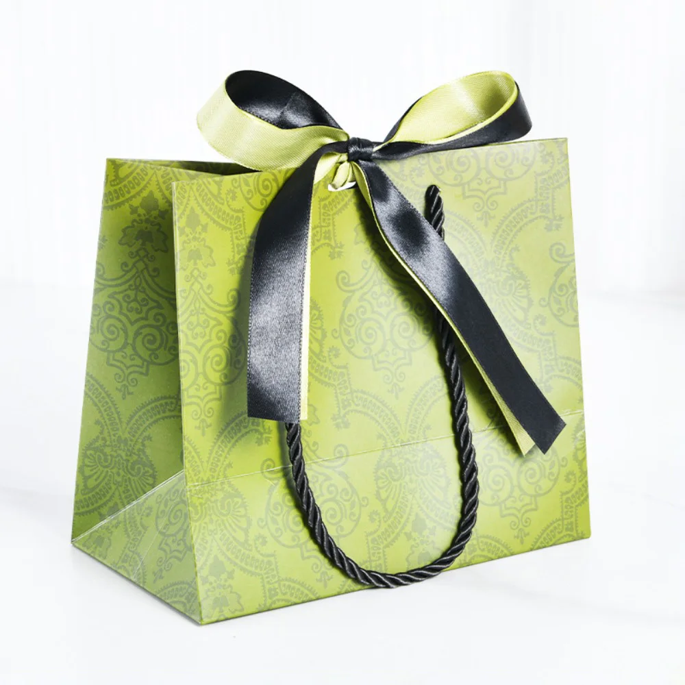 8 X Red Gift Bags With Ribbon Gift Bag With Handles 8 Pieces 21 X 31 X 12 Cm Large Gift Bags For Christmas, Birthday, Wedding Birthday - View #6