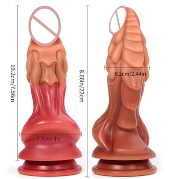 Silicone Dildo Animal Penis Dragon Dick Dog Dildos Sex Toys Suction Cup Soft Didlo Artificial Huge Adult God Fake Monster Anal 2
