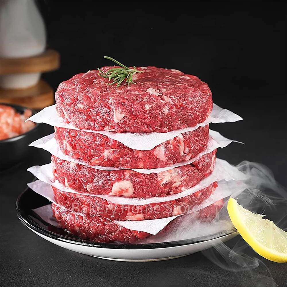 Hamburger Patty Paper Squares Nonstick Parchment Paper 200Pcs For Separating Burger Patty Cookies Kitchen Baking Accessories