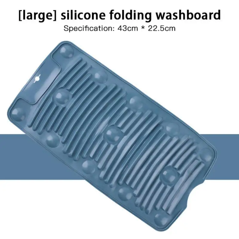 Laundry Board 1~5PCS Silicone Foldable Non-Slip Laundry Board Laundry Mat For Hand Washing Clothes Portable Cleaning Board