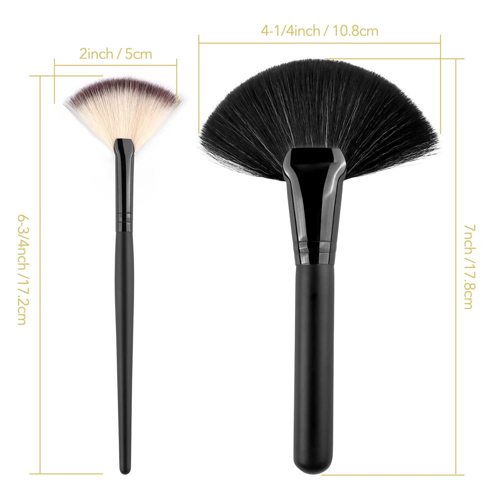 Abanico Brocha Iluminador Trendy BRocha Iluminador Abanico Purpure