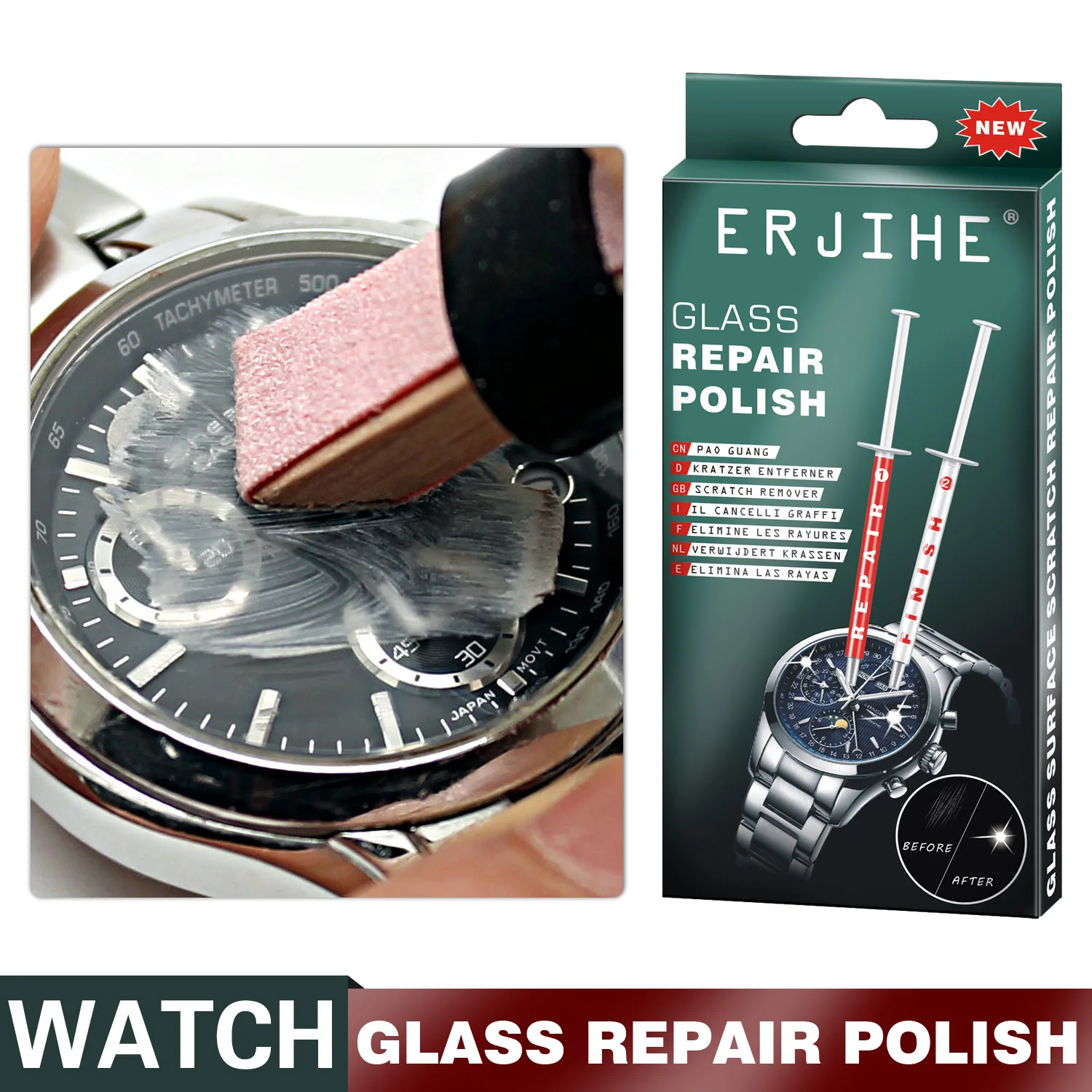 PolyWatch Remover Polish Scratches of Watch Sapphire Crystal