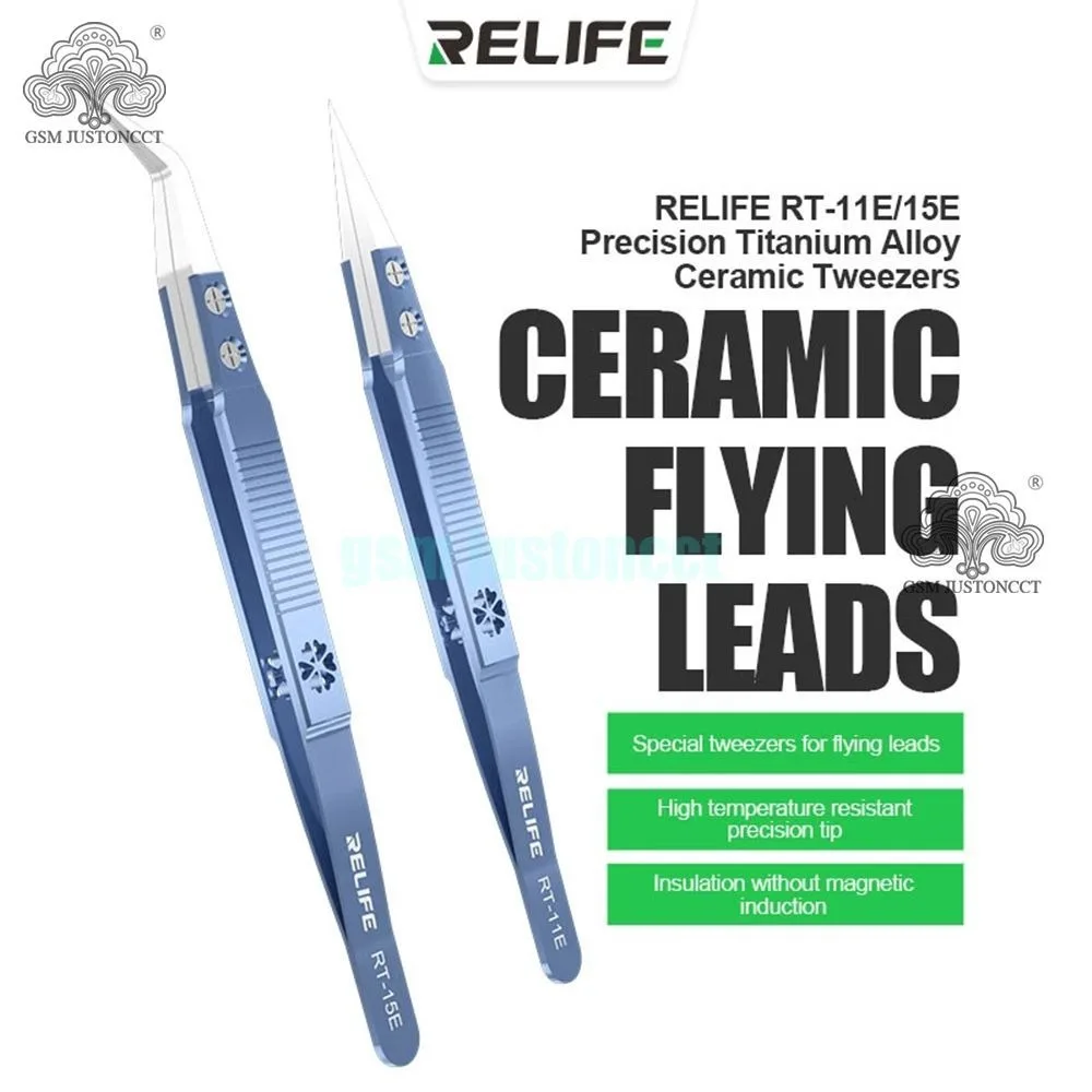 Precision Titanium Alloy Anti-Static Ceramic Tweezers with High-Temperature Resistance