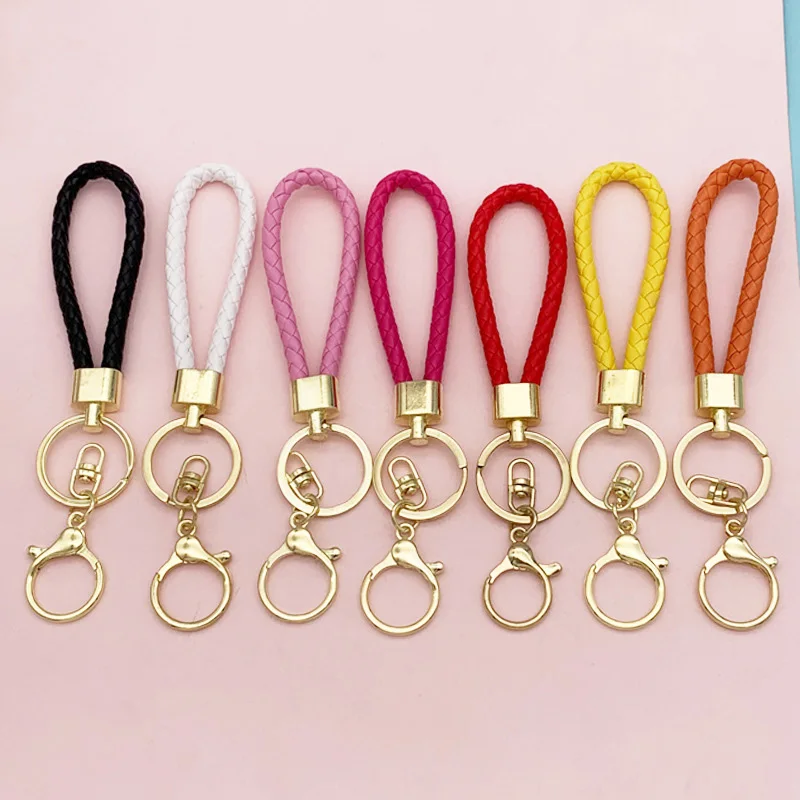 

Braided Woven Rope Keychain DIY Bag Pendant Key Chain Keyring Holder Key Women Men Quality Car Trinket Keyring Jewelry Gift