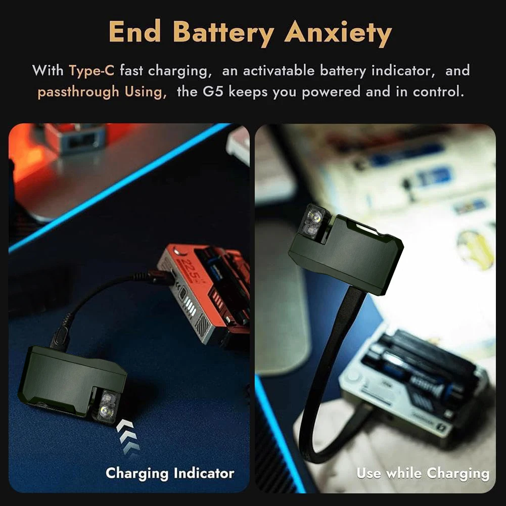 Portable Flat Pocket Flashlight 400 Lumens Mini Flashlight Small Flashlight for Camping Hiking 2