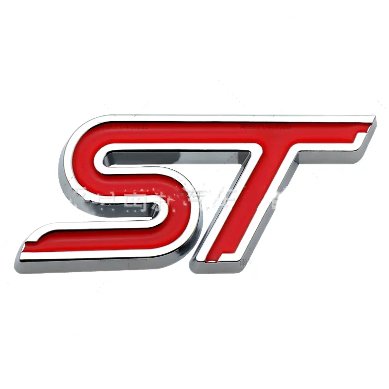 포드 ST 로고 포커스 Fiesta Ecosport 2009-2015 Mondeo Focus2 Focus3 MK2 용 3D 자동차 ST 뒷 트렁크 사이드 펜더 엠블럼 배지 스티커