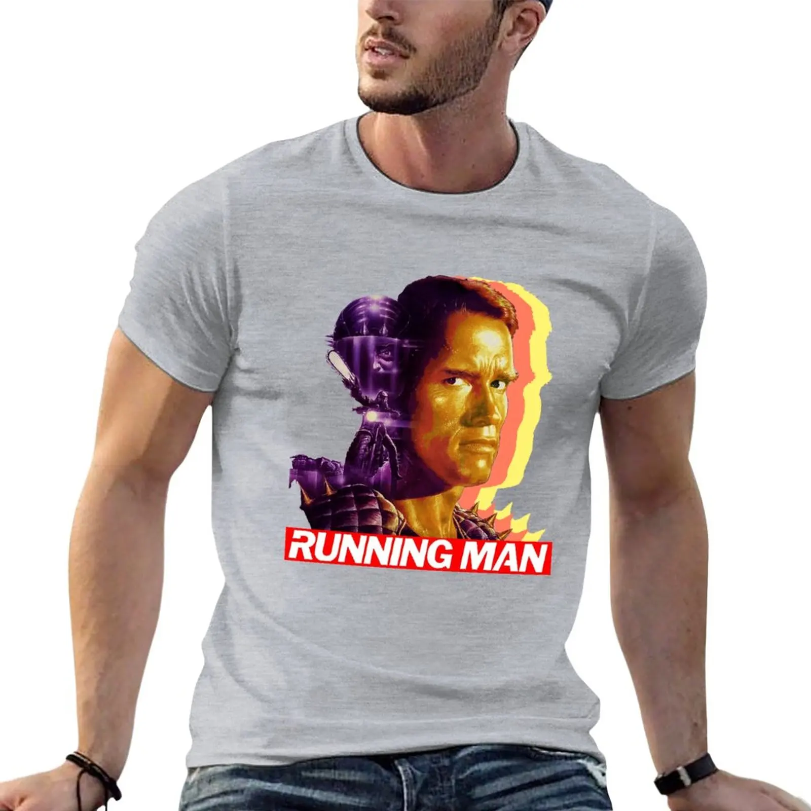 

The Running Man T-Shirt plain summer clothes heavy weight t shirts for men