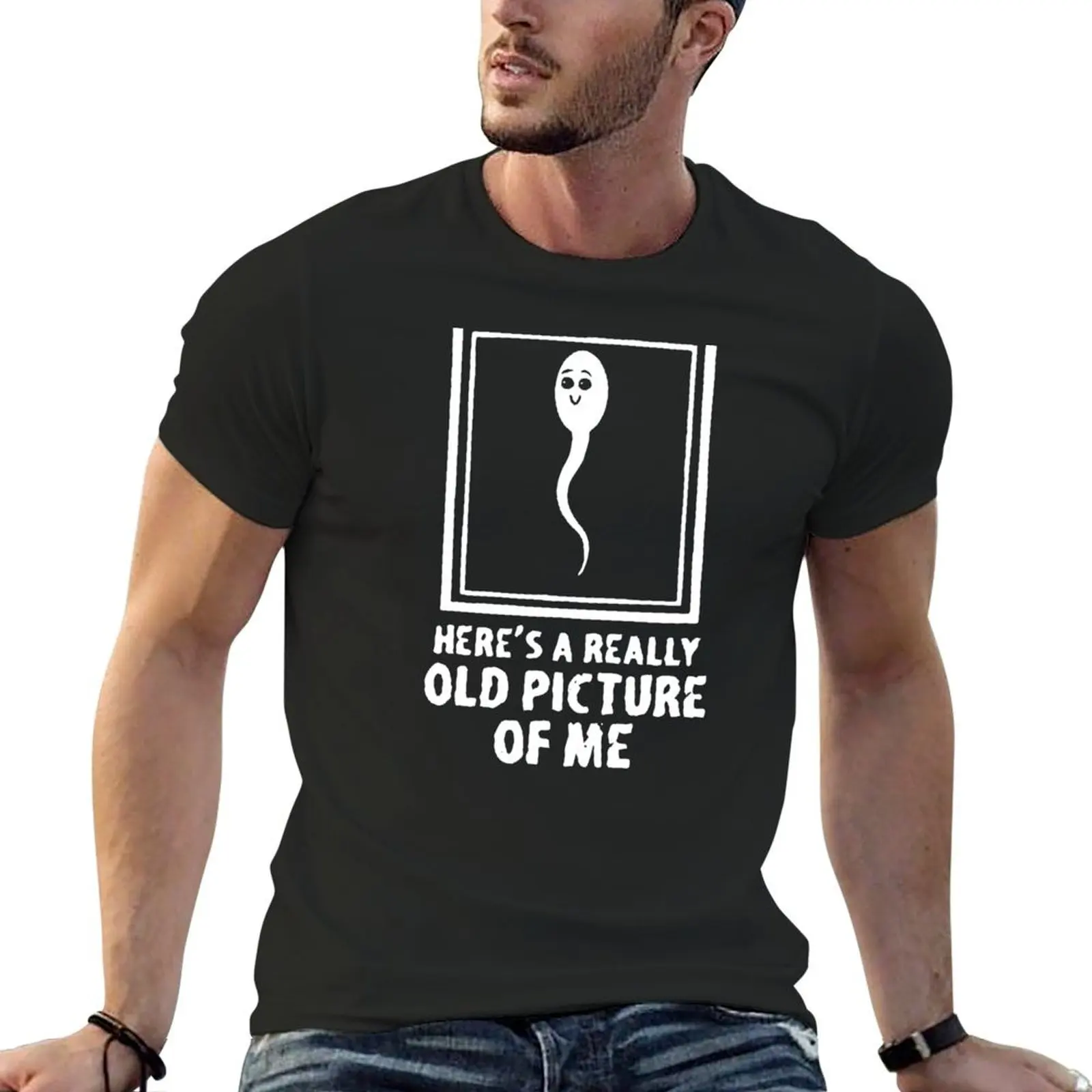 

Here's a really old picture of me T-shirt summer clothes sweat fitted t shirts for men