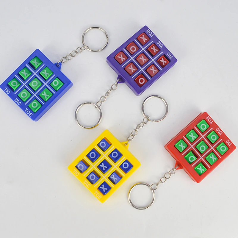 JUGUTA 2 Pièces Porte-Clés De Tic Tac Toe Pour Enfants De 8 À