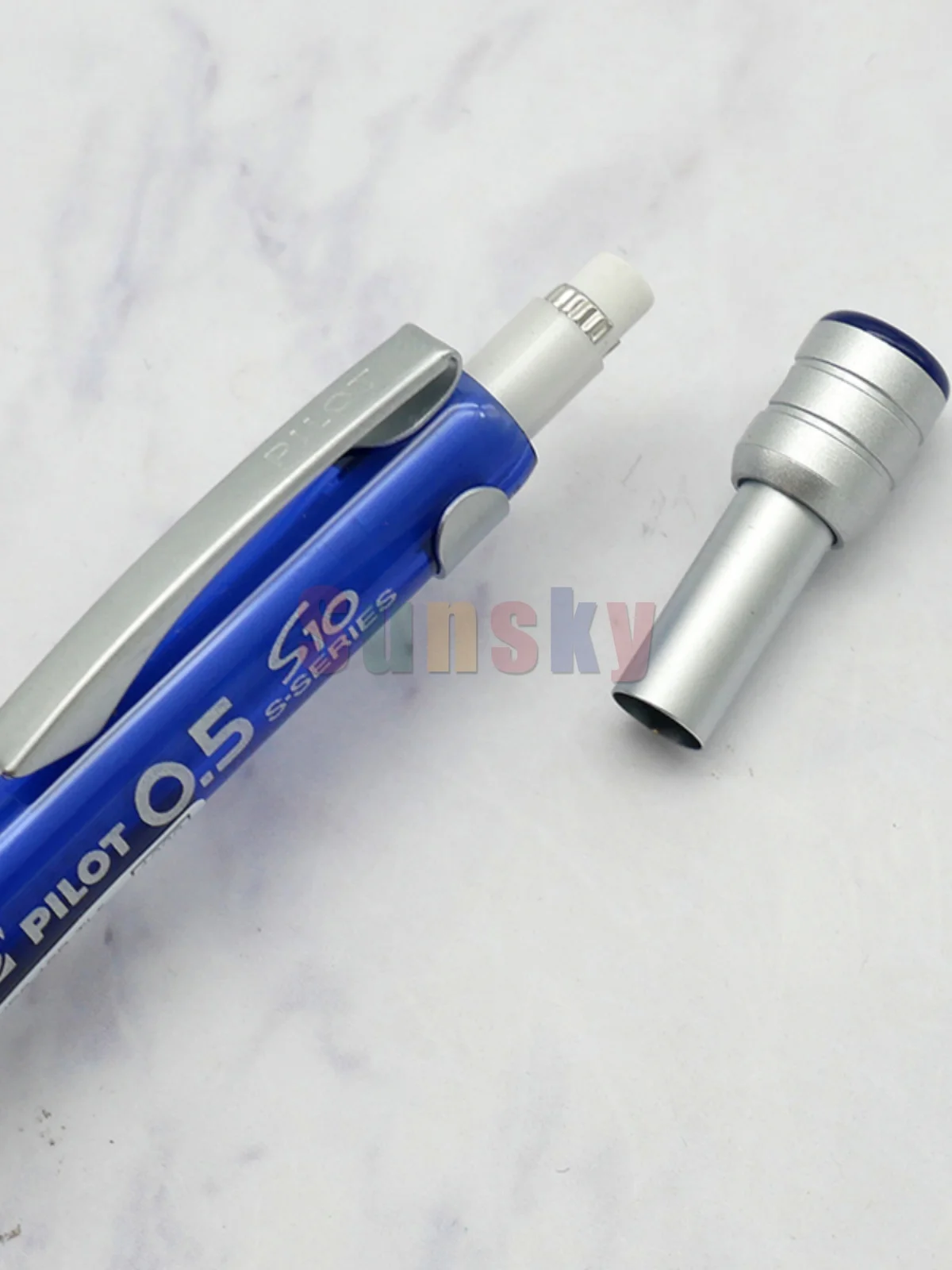 PILOT HPS-1SR 금속 저중심 기계식 펜슬, 0.3mm, 0.4mm, 0.5mm, 0.9mm, 부드러운 드로잉, 파손 방지 리드, 내구성