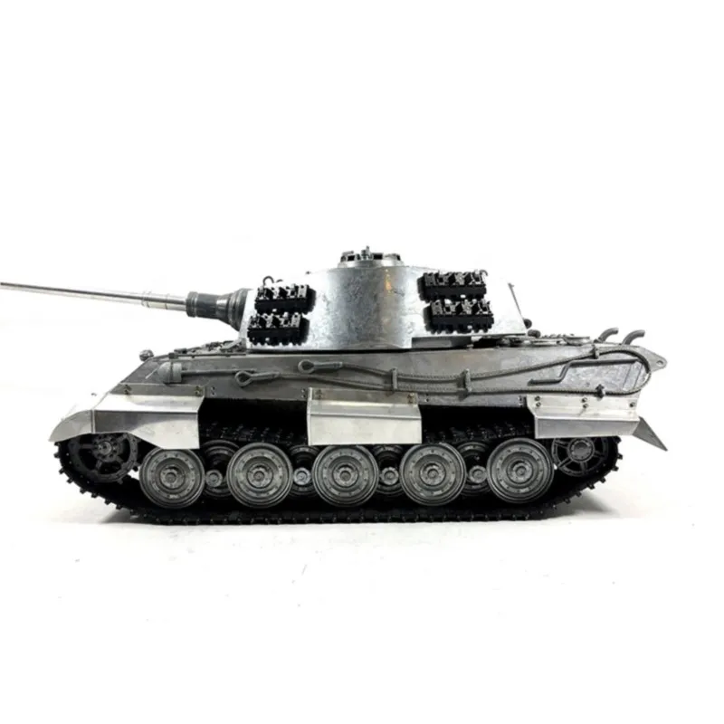토이즈 마토 메탈 1/16 스케일 독일군 킹 타이거 적외선 배럴 리코일 RTR 360 ° 회전식 RC 탱크 1228 Panzer TH16971-SMT7