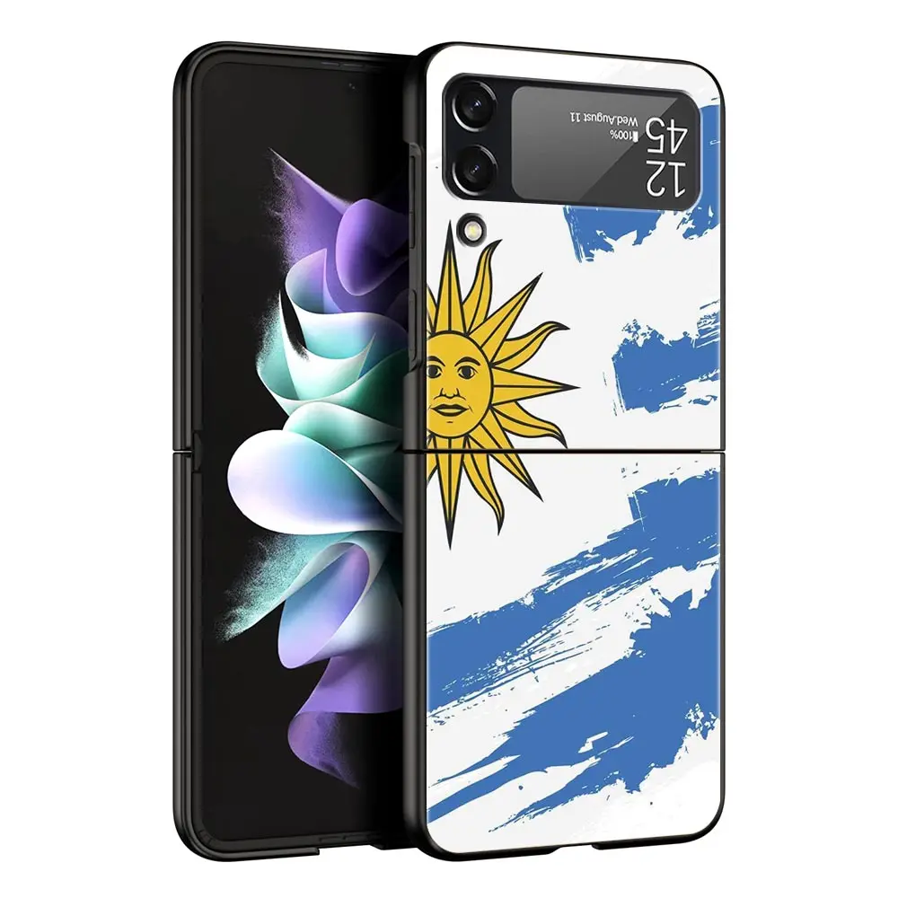 Argentina Flag Soccer Design Black Hard Shell Phone Case