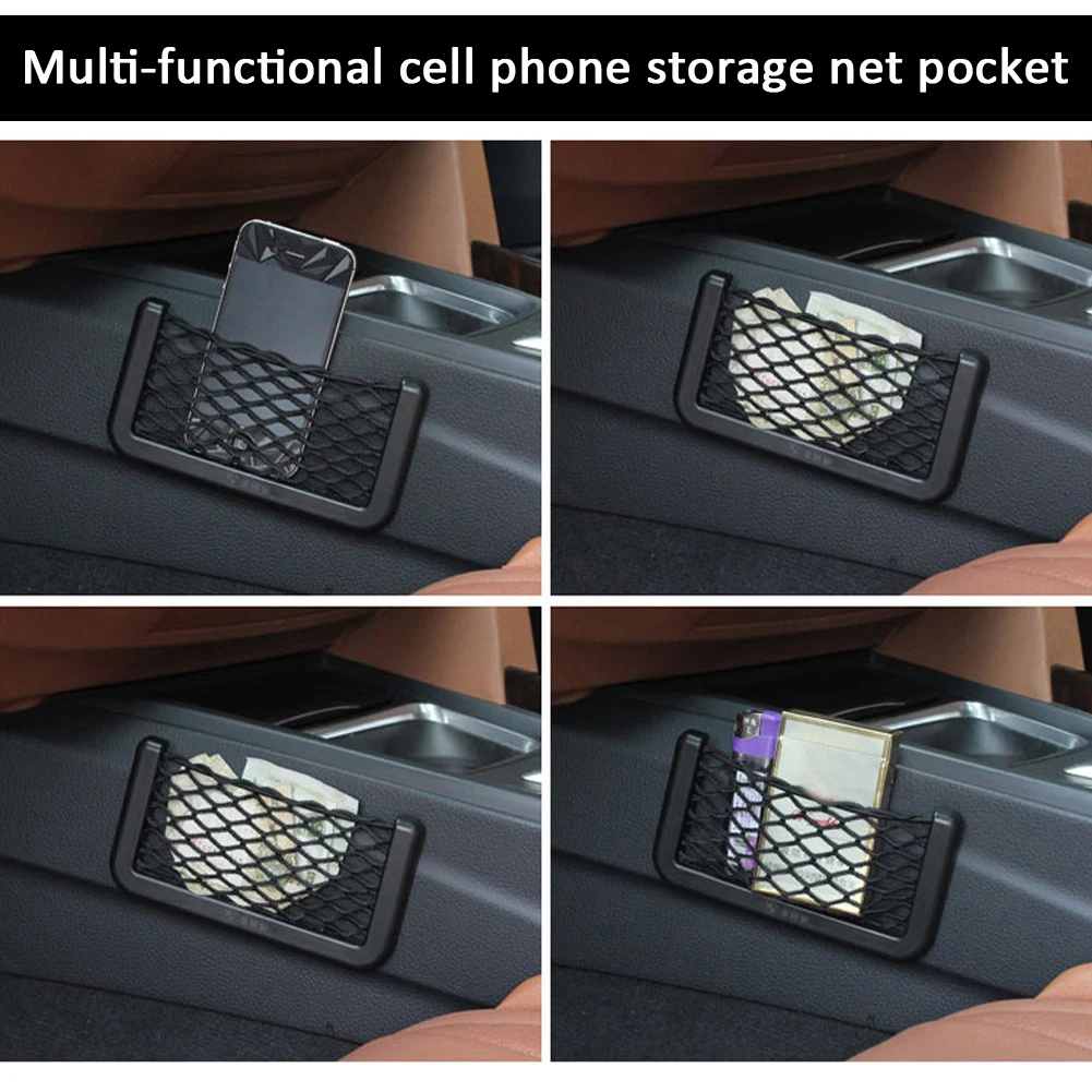 Nylon Car Storage Net Bag Organizer