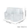 5 Compartment Classic Acrylic Napkin Holder with Cutlery Organizer Caddy Bin, For Spoons, Forks, Knives & Cups Divided Storage! 4