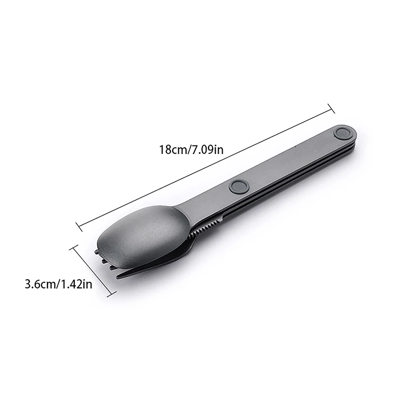 3PCS Camping Utensils Set Connect Magnetic Knife Fork Spoon Flatware Portable Camping Cutlery Travel Carry Kits Parts