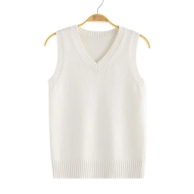 Classic V-Neck Knit Sweater Vest for Preppy Layered Looks — photo 5