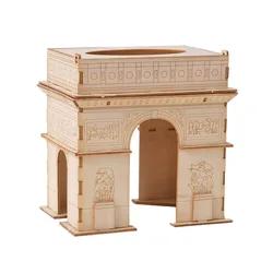 3D Wooden Sailboat Puzzle DIY Craft Kit for Home Decoration and Gifts (Triumphal Arch)