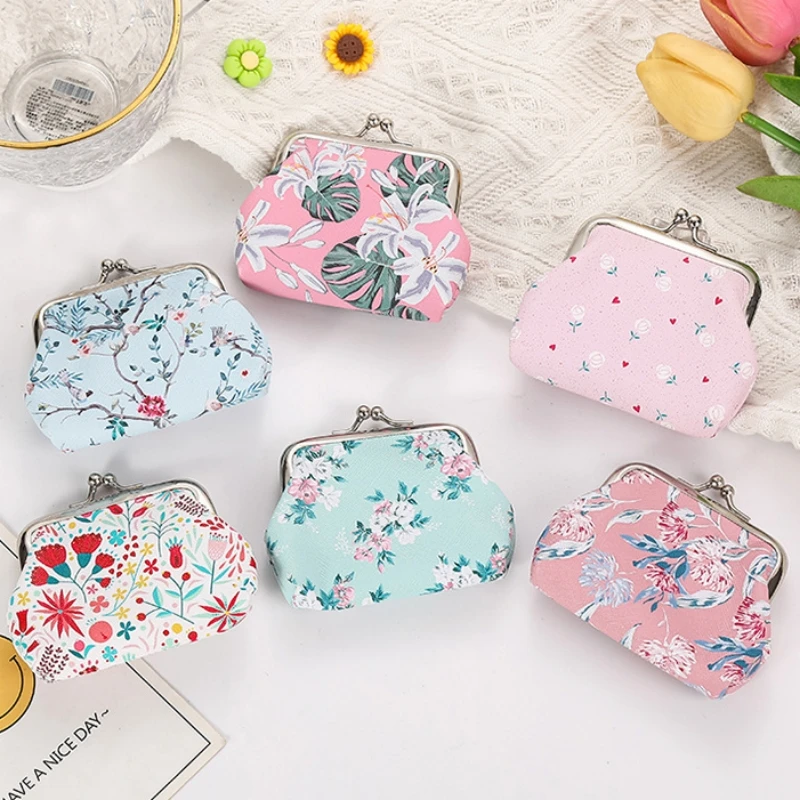 Fruit Printing Coin Purses Women Girl Hasp Wallet Ladies Clutch Change Purse Female Mini Money Bag Cotton Wallet Card Holder