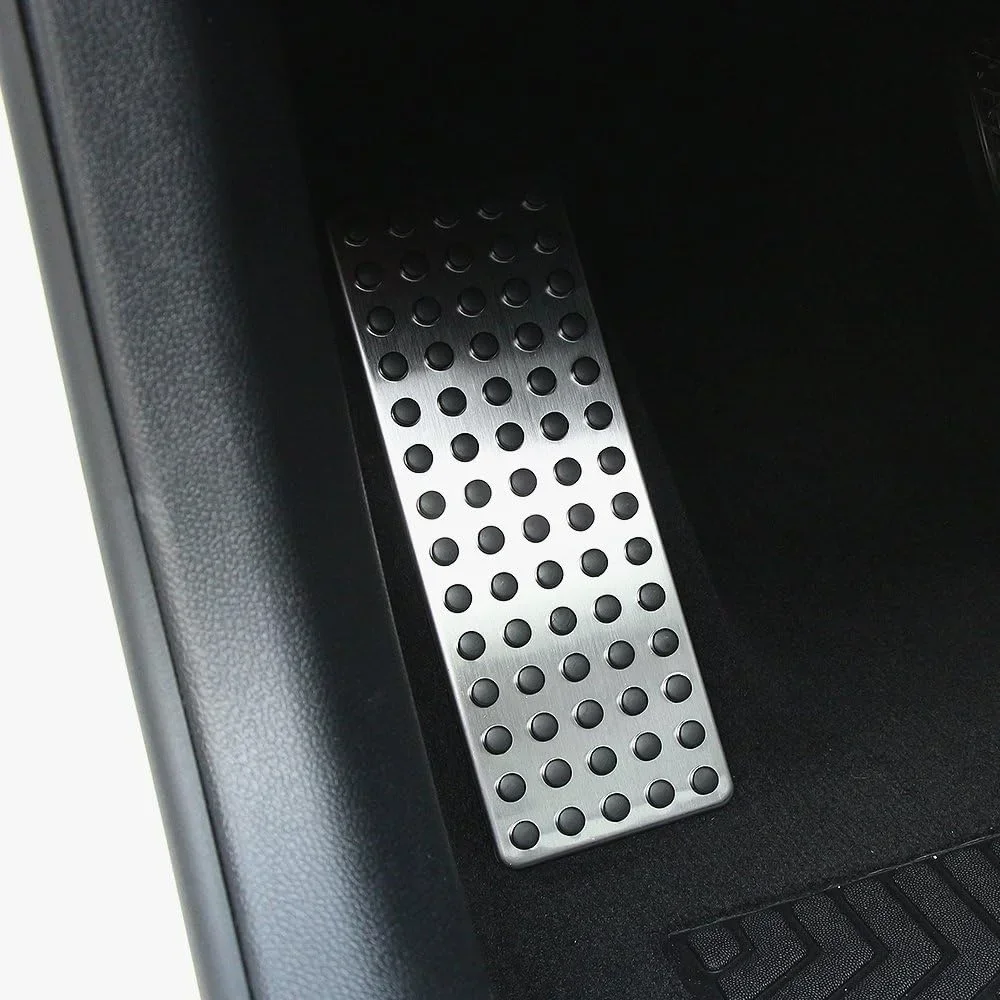 Edelstahl Fußstütze Fußstütze Dead Pedal Pad Abdeckung Anti-Rutsch-Pad FÜR Mercedes Benz C E S CLA GLA ML G Serie Zubehör – Detail 6