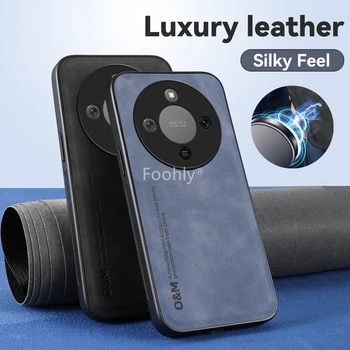 Nubuck Leather Shockproof Magnetic Cover for Honor Magic 8 Lite Magic8 Pro X8D X9d Protective Case Back Shell Fundas Capa 1
