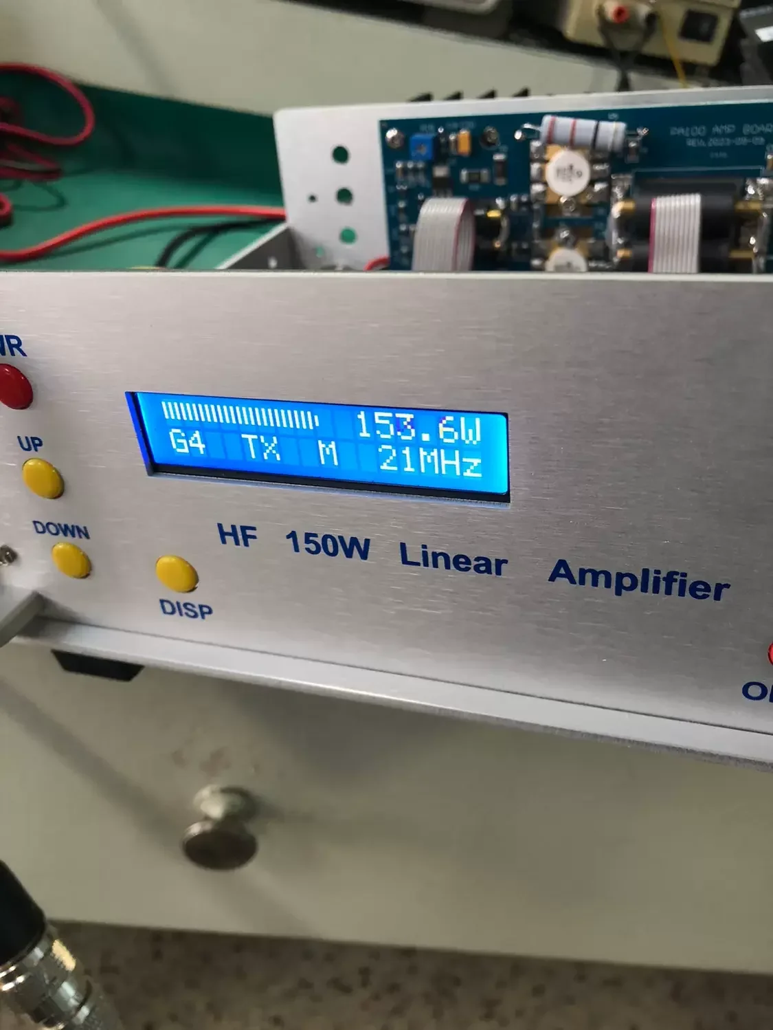 RS-928 150W HF 전력 증폭기 FM AM SSB CW FT8 SDR IC705 트랜시버 주파수 대역 스위치 이득 용 0.5-30Mhz 반이중