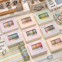 Simple Washi Tape Set 20 Rolls, Aesthetic Pastel Floral Decorative Tape for Scrapbook Journaling DIY Craft Supplies 3
