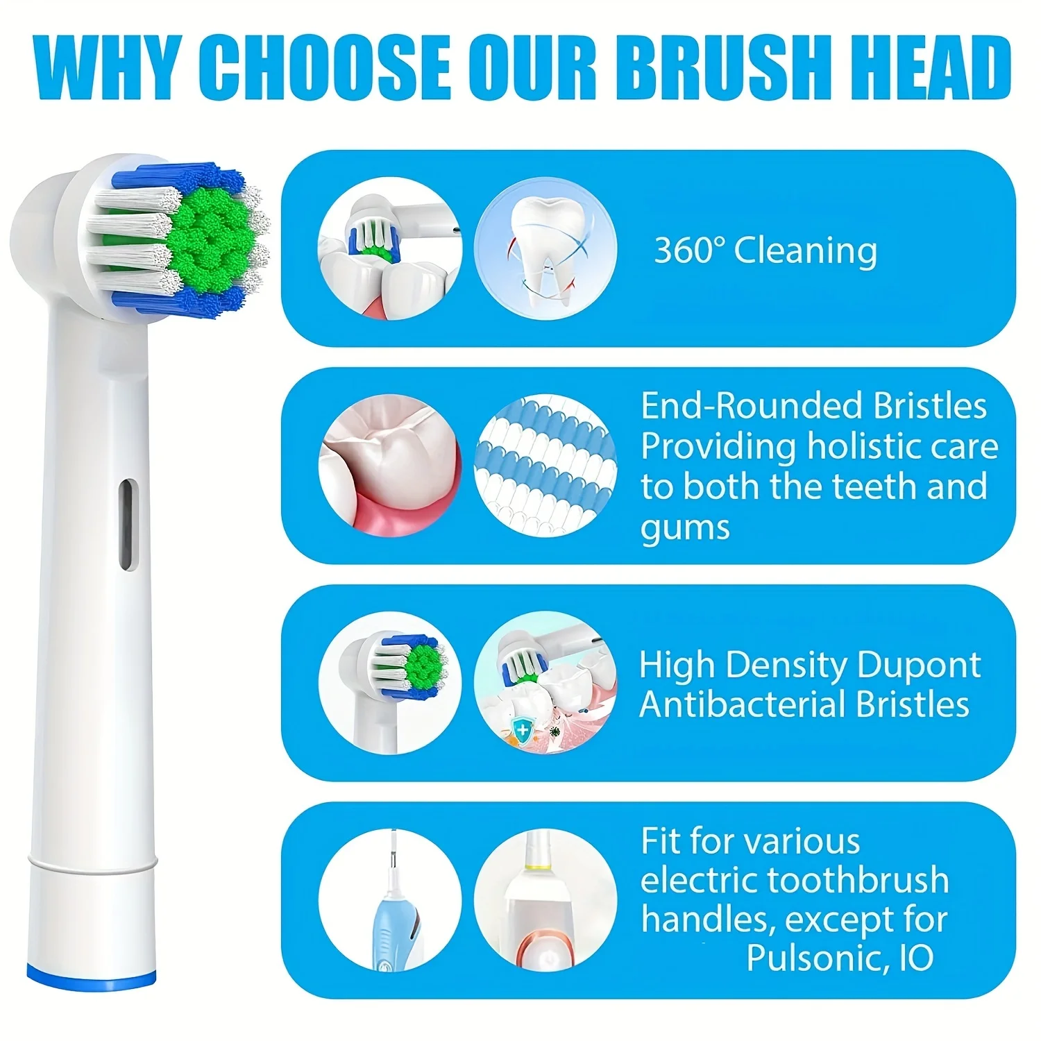 4/12/20 Pcs Replacement Toothbrush Heads Compatible with Oral-B Braun Professional Electric Toothbrush Heads Brush Heads BEST SELLERS 4/12/20 Pcs Replacement Toothbrush Heads Compatible with Oral-B Braun Professional Electric Toothbrush Heads Brush Heads BEST SELLERS