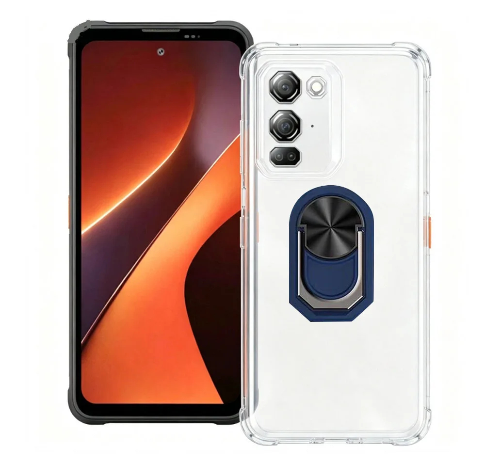 Blackview Fort 200 Back Ring Holder Phone Cover - TPU Soft Silicone Case, 6.78