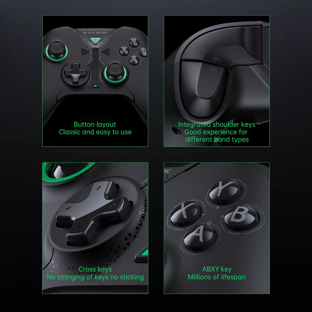 Black shark-ワイヤレスゲームパッド,コントローラー,ジョイスティック