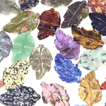Amethyst Leaf Crystal Pendant 2
