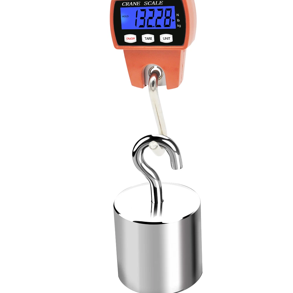 Crane Scale Weight 300kg 150kg/50g 200kg/100g 500kg/100g Heavy Duty Hanging Hook Scales Portable Digital Stainless Steel