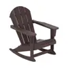 Durable Outdoor Patio Rocking Chair Weather Resistant HDPE Classic Porch Rocker Comfortable Relaxing Lawn Garden Seating Easy 4