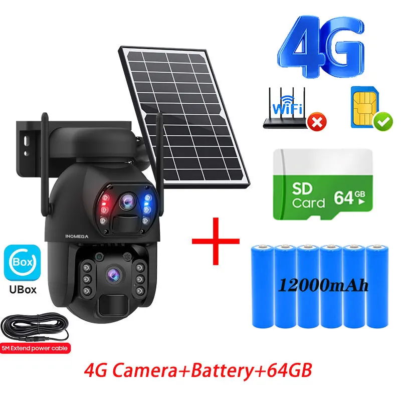 كاميرا أمان لاسلكية خارجية مقاومة للماء INQMEGA ،...