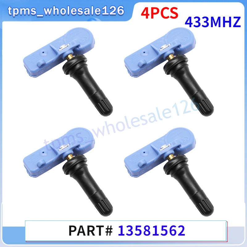 

Set Of 4 Tyre Sensor 13581562 For 2014 Opel Vauxhall Adam Corsa TPMS Tire Pressure Monitoring System 433MHZ