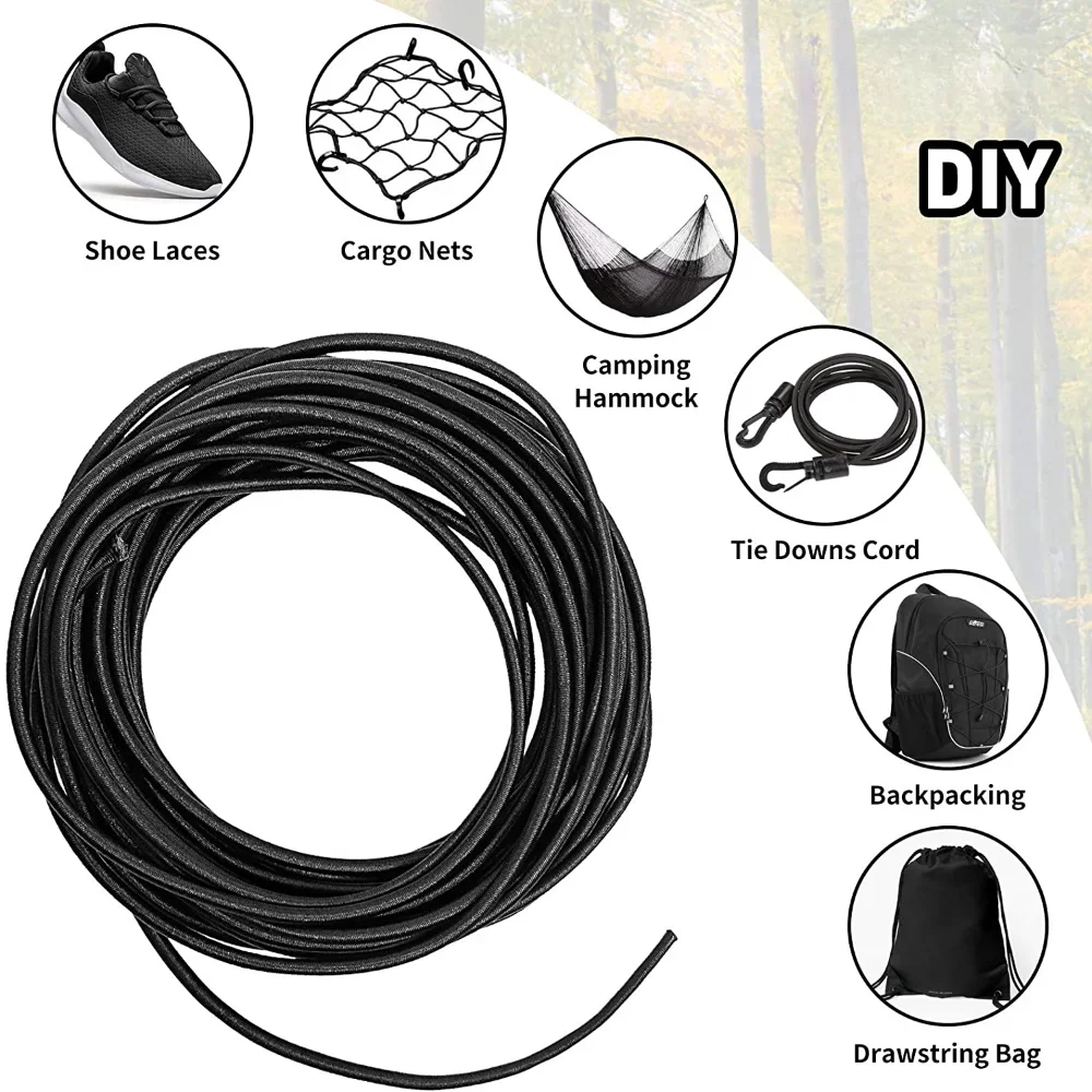 Elastics Rope Elastic Rubber Bands Sewing Tape Material Accessories DIY Apparel Supplies Arts Crafts Tent Home Belt Bra Hair Tie