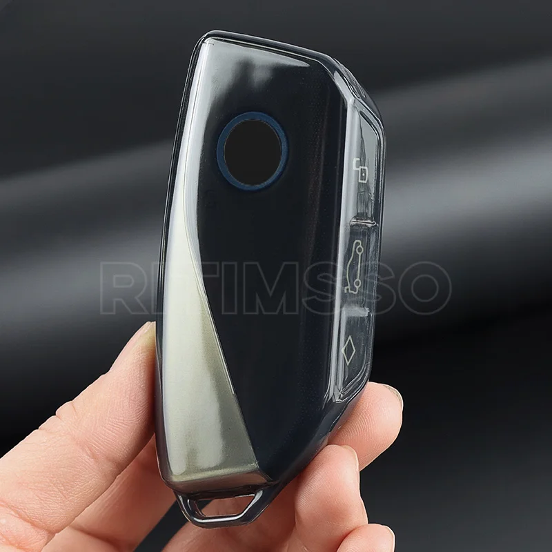 Car Key Case Cover Shell Fob Protect For BMW i7 X7 G07 LCI iX I20 X1 U11 7 Series G70 G09 XM U06 G81 M3