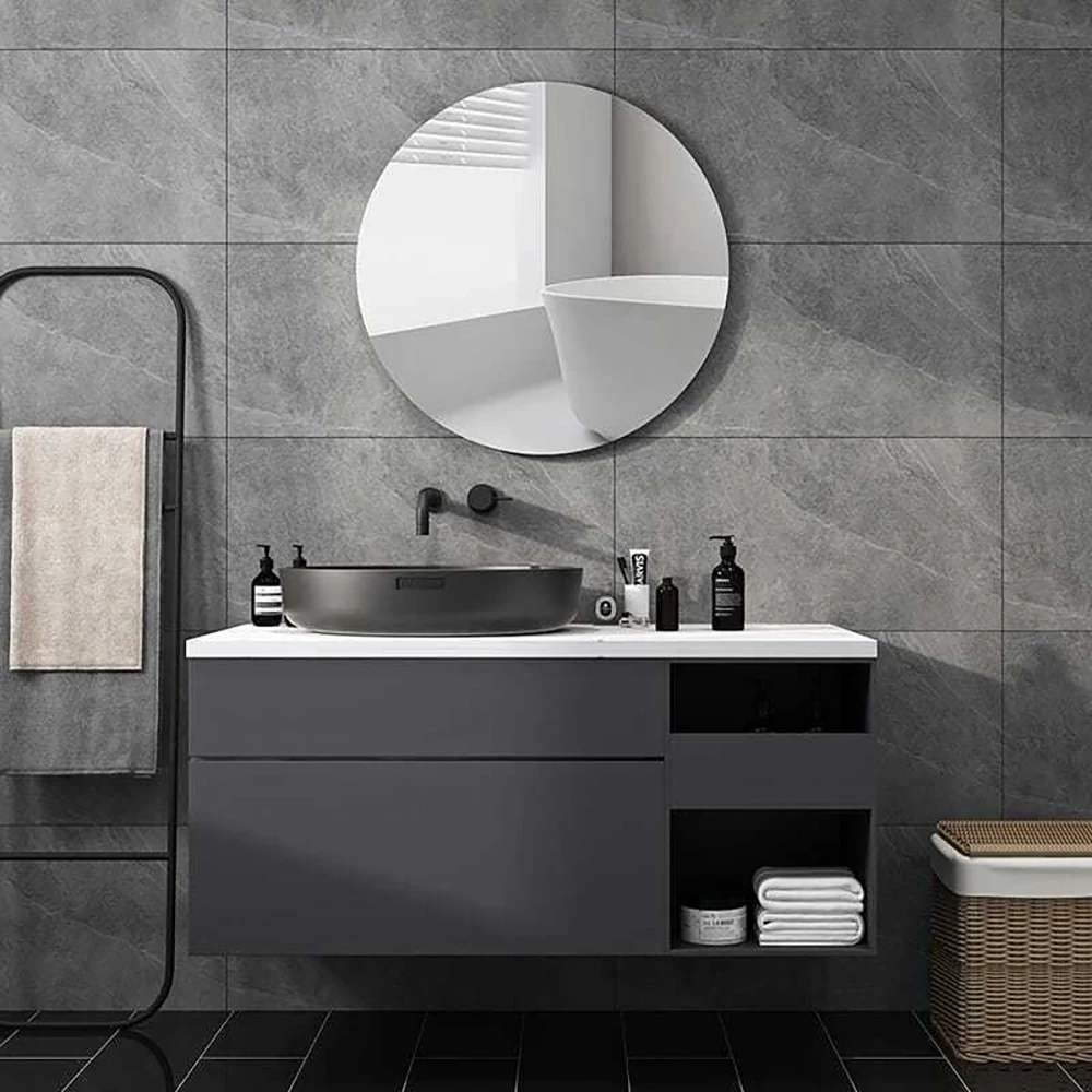 DIY Round Self-adhesive Acrylic Mirror Sticker Flexible Thickening Art Mirror Wall Decoration Kitchen Bathroom Wall Decoration