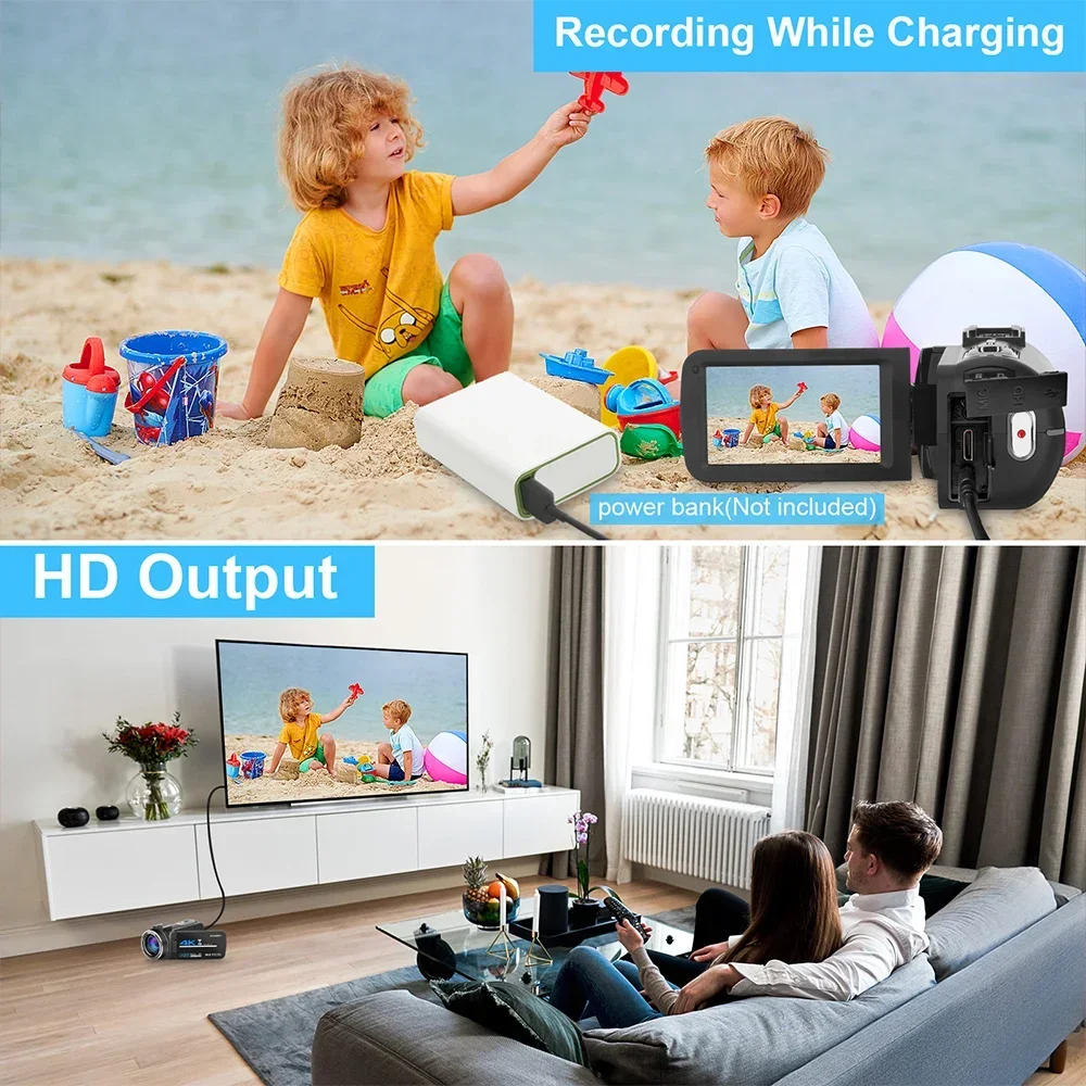 VIDEOCAMERA DIGITALE 4K VMOTAL - 36MP Con Microfono E SD | Regalo Ideale Per Bambini E Principianti - Foto 11