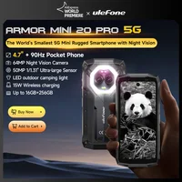 【World Premiere】Ulefone Armor Mini 20 Pro 5G 4.7" Rugged Phone 64MP Night Camera Android 14 Smartphone 6200mAh Mobile phone LED 1