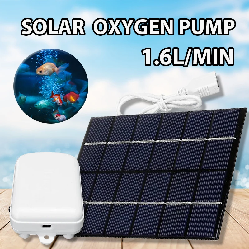 Aérateur Professionnel D'étang Solaire, Pompe à Oxygène Pompe à Air D'étang Pompe à Air Solaire Aerateur Solaire Pour Aquariums D%e2%80%99aeration D%e2%80%99etang De Jardin 2l Min
