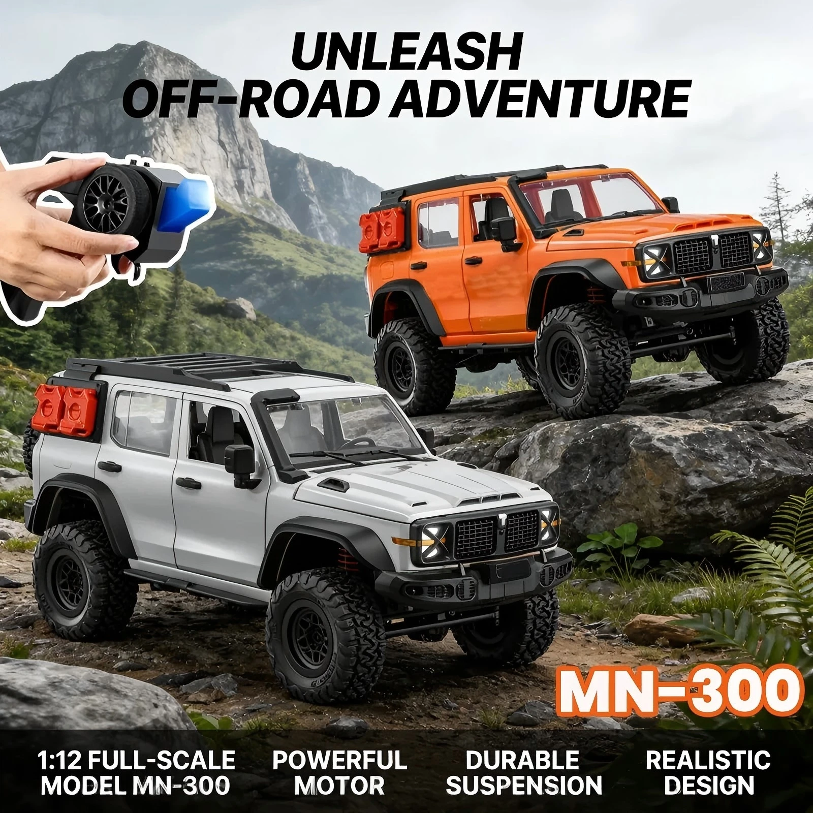 RC Crawler 4x4 1/12 MN300 Pick-up Geländewagen